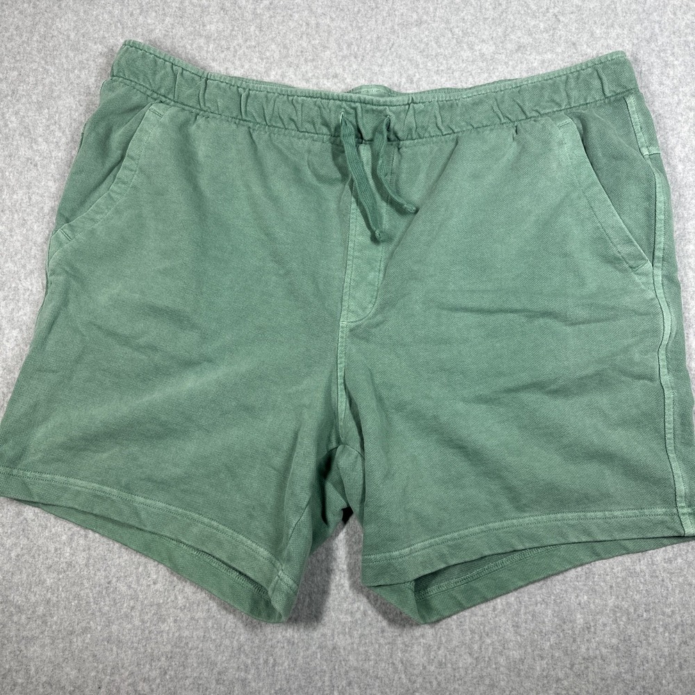 VRST Cotton Terry Shorts Size Men's XX-Large Green Drawstring Elastic Waistband